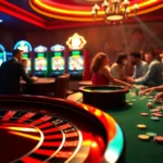 Experience the excitement of f8 bet at a vibrant casino with roulette and poker.